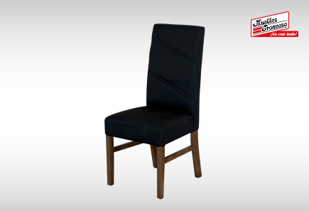 ANTECOMEDOR SALVATORE CON 4 SILLAS ROYALE NEGRO