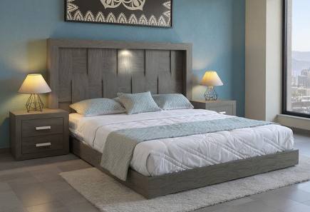 CABECERA Y DOS BURÓS KIRA GRIS