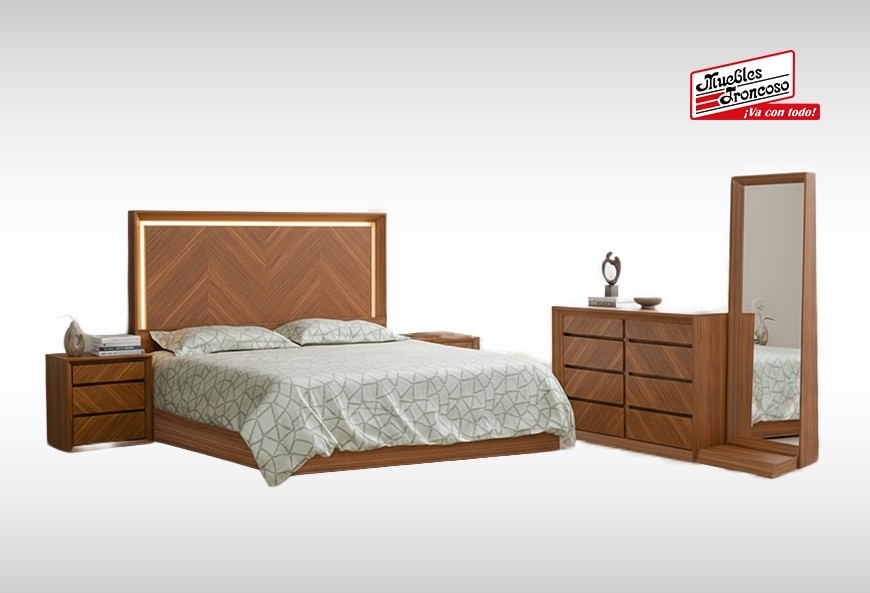 CABECERA, DOS BURÓS Y CÓMODA CON LUNA TZALAM II UV