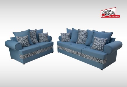 SOFÁ Y LOVE SEAT FANTASY BLUE