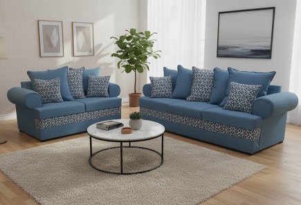 SOFÁ Y LOVE SEAT FANTASY BLUE