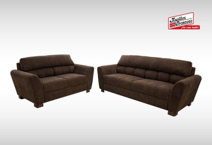 SALA AYDA CAPRI DARK COCOA SOFÁ Y LOVE SEAT