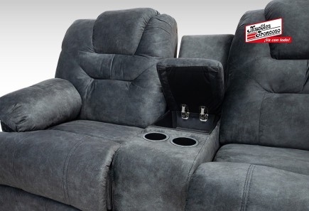 SOFÁ Y LOVE SEAT HARRY GREY CON RECLINABLES