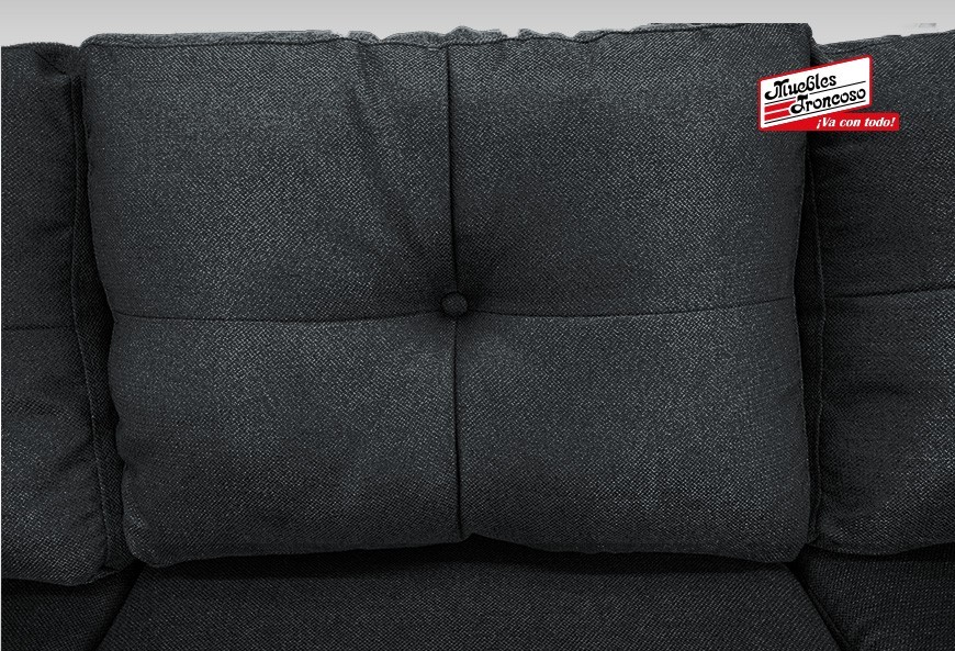 SALA ALFA CON CHAISE GRIS