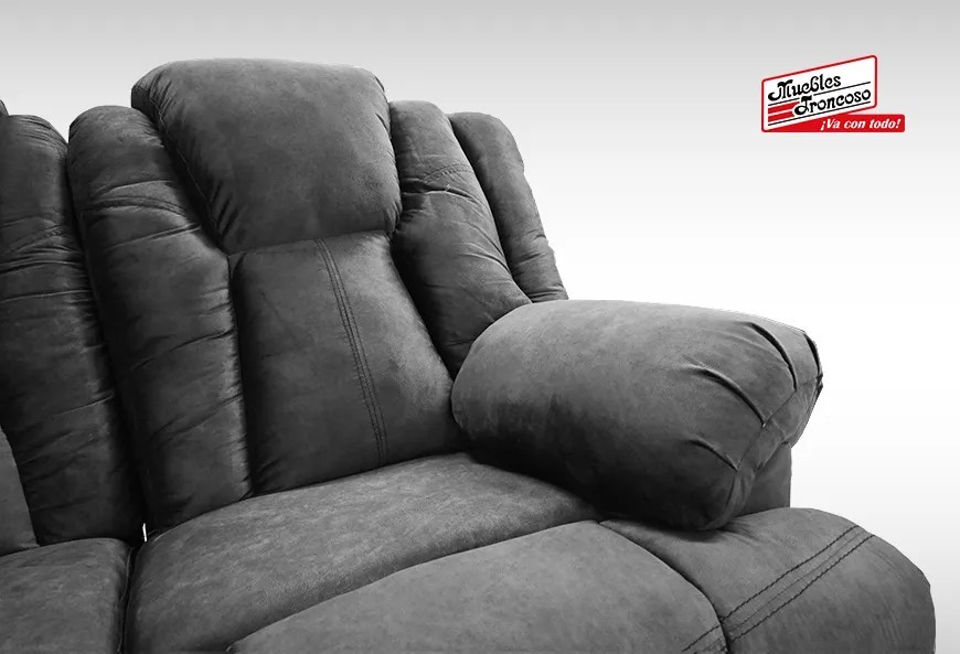 SOFÁ, LOVE SEAT (SILLÓ CON CONTROL) CHARLESTON GREY RECLINABLE