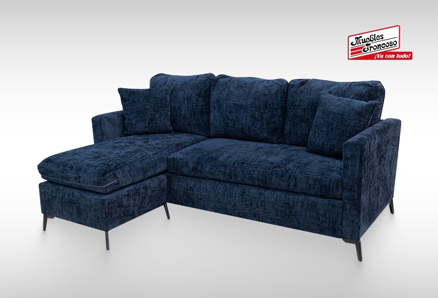 SALA VALENTINA AZUL CON CHAISE