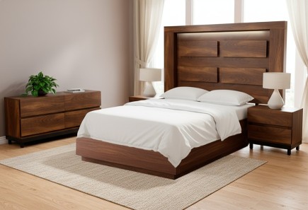 CABECERA, DOS BURÓS Y TOCADOR CHELSEA