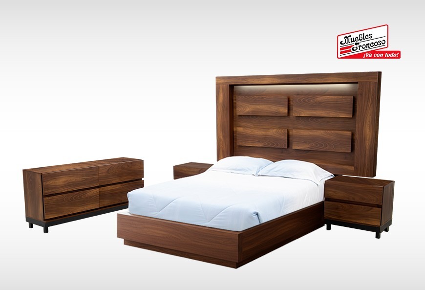 CABECERA, DOS BURÓS, CÓMODA Y LUNA CHELSEA