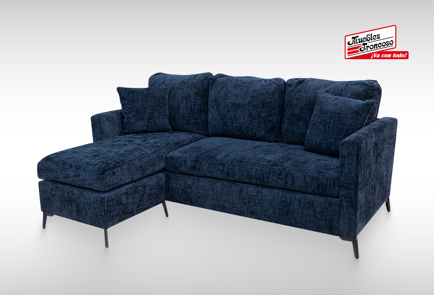 SALA VALENTINA AZUL CON CHAISE