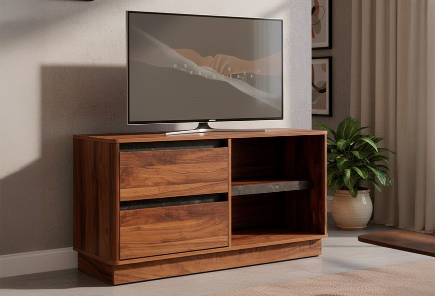 MESA TV BRITANIA ROBLE AMERICANO