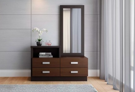 CÓMODA Y LUNA TEXAS NOGAL/CHOCO