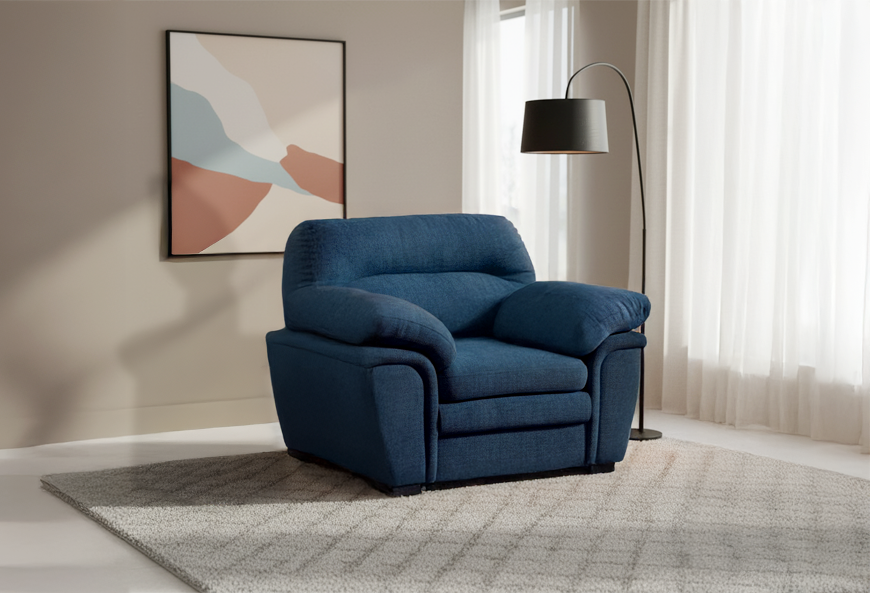 SILLÓN ALASKA AZUL MARINO