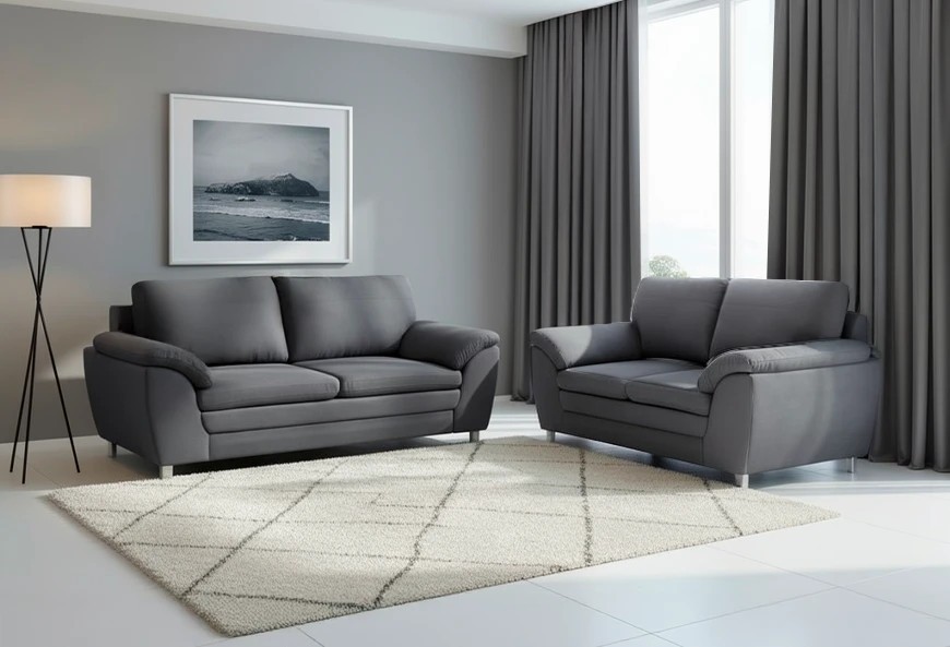 SALA RUZZ LINDA OXFORD LOVE SEAT Y SOFÁ