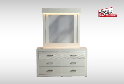 CÓMODA CON LUNA LUSAIL BLANCA