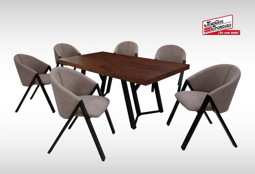 ANTECOMEDOR MALLORY CON 6 SILLAS MALLORY