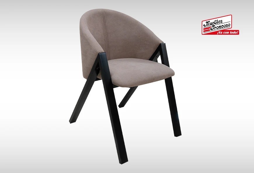 SILLA MALLORY PTA/NEGRA CAPUCHINO