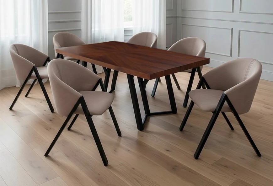 ANTECOMEDOR MALLORY CON 6 SILLAS MALLORY