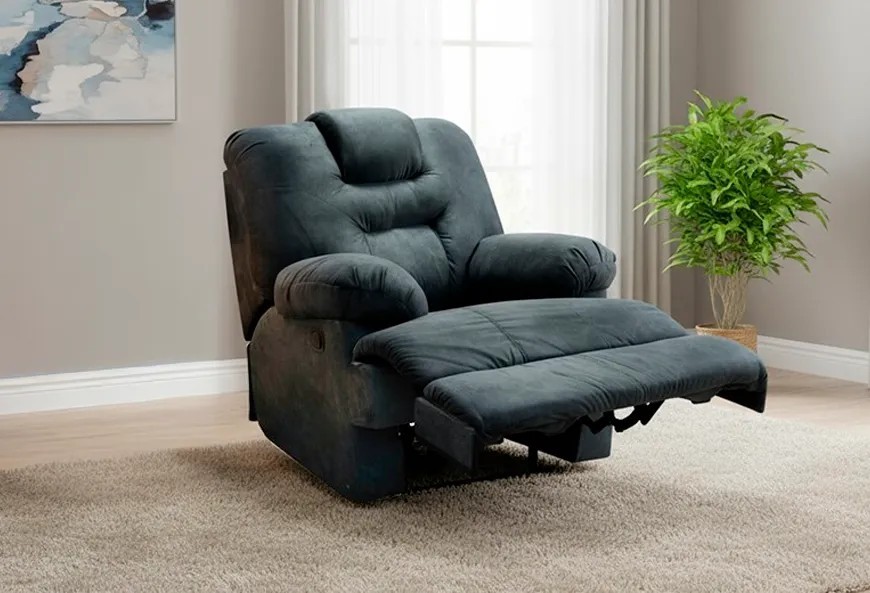 SILLÓN HARRY GREY RECLINABLE CON CONTROL Y MASAJE