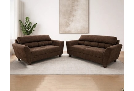 SALA AYDA CAPRI DARK COCOA SOFÁ Y LOVE SEAT