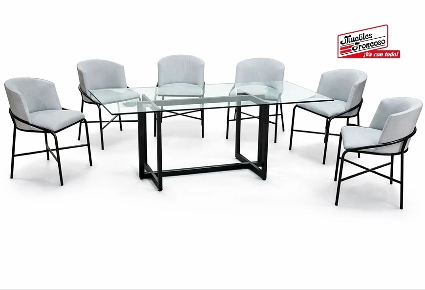 ANTECOMEDOR ESCOCIA CON 6 SILLAS