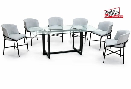 ANTECOMEDOR ESCOCIA CON 6 SILLAS