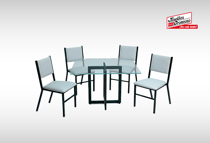 ANTECOMEDOR BERLIN CON 4 SILLAS