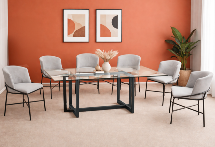 ANTECOMEDOR ESCOCIA CON 6 SILLAS