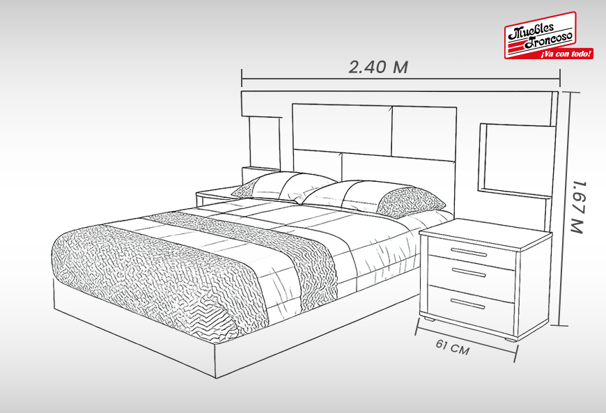 CABECERA Y DOS BURÓS PRAGA