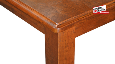 ANTECOMEDOR NEW JACK RECTANGULAR CON 6 SILLAS NOGAL
