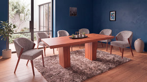 ANTECOMEDOR OSIRIS II UV CON 6 SILLAS CRETA GRIS