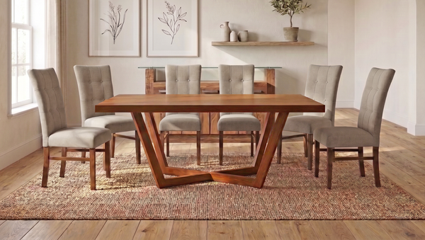 ANTECOMEDOR IVANA CON 4  SILLAS Y BANCA DORIAN MAGIT BEIGE