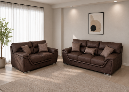 SOFÁ Y LOVE SEAT MURANO LETTEO CHOCOLATE