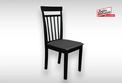 ANTECOMEDOR APRIL RECTANGULAR NEGRO CON 6 SILLAS