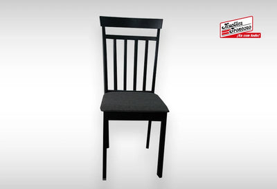ANTECOMEDOR APRIL RECTANGULAR NEGRO CON 6 SILLAS