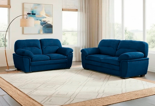 SOFÁ Y LOVE SEAT ALASKA AZUL MARINO