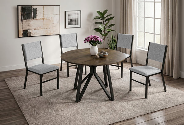 ANTECOMEDOR LAWRENCE REDONDO CON 4 SILLAS BERLÍN