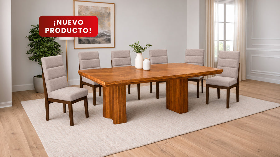 ANTECOMEDOR OSIRIS CON 6 SILLAS DANTE ARENA