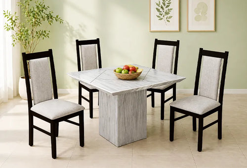 ANTECOMEDOR ARUBA CON 4 SILLAS ARUBA CHOCOLATE