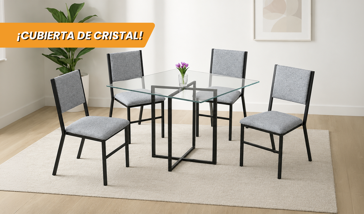 ANTECOMEDOR BERLÍN CON 4 SILLAS BERLÍN