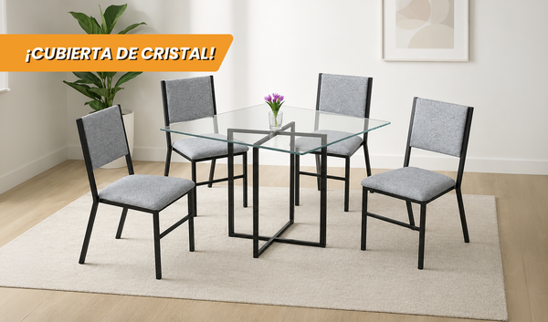 ANTECOMEDOR BERLÍN CON 4 SILLAS BERLÍN