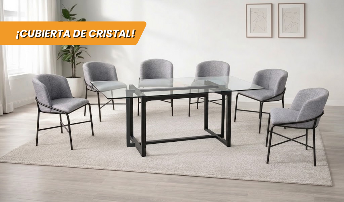 ANTECOMEDOR ESCOCIA CON 6 SILLAS