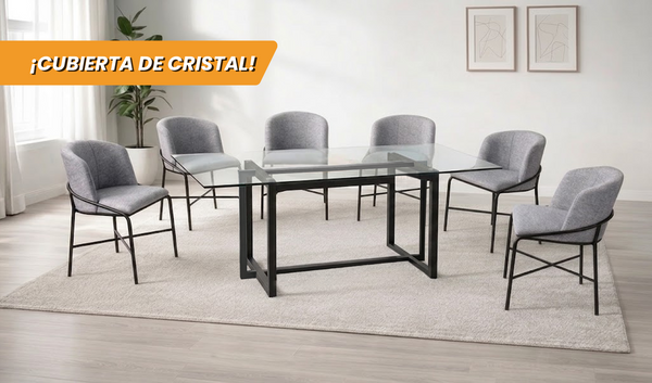 ANTECOMEDOR ESCOCIA CON 6 SILLAS