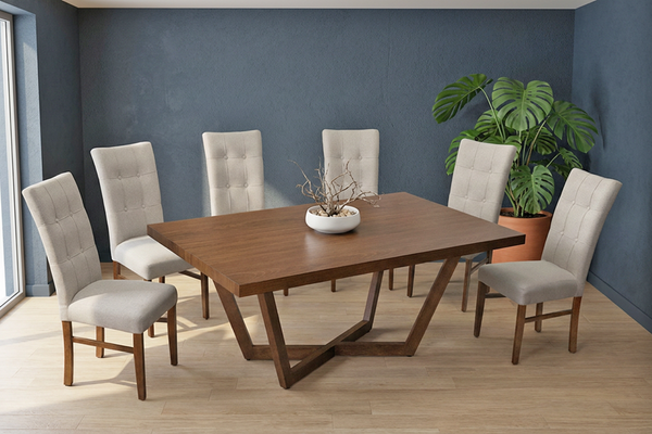 ANTECOMEDOR IVANA CON 6 SILLAS DORIAN MAGIT BEIGE