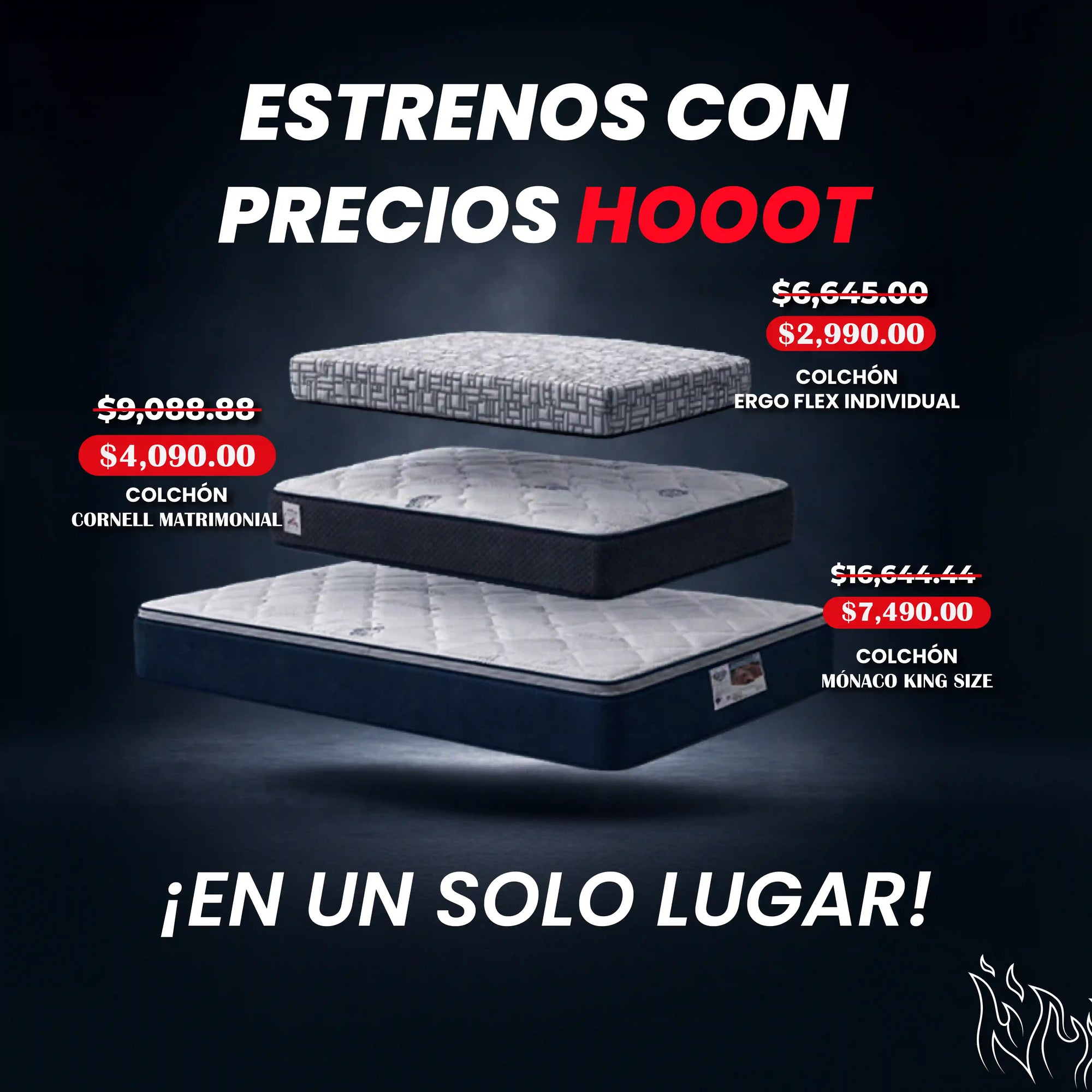 colcon ergoflex, colchon cornell, colchon monaco