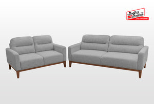 SOFÁ Y LOVE SEAT BORA NÁPOLES GRIS
