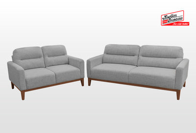 SOFÁ Y LOVE SEAT BORA NÁPOLES GRIS