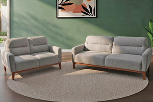 SOFÁ Y LOVE SEAT BORA NÁPOLES GRIS
