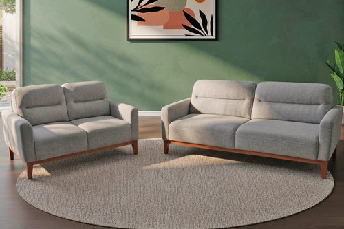 SOFÁ Y LOVE SEAT BORA NÁPOLES GRIS