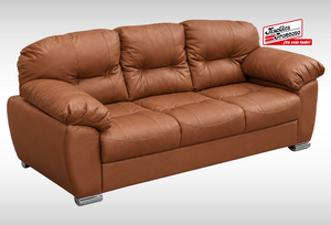 SOFÁ Y LOVE SEAT MILÁN PIEL TERRACOTA