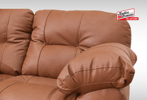 SOFÁ Y LOVE SEAT MILÁN PIEL TERRACOTA